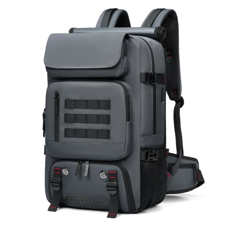 Mochila de viagem masculina 60L mochila ao ar livre Bolsa de montanhismo à prova d'água Mochila para laptop Mochila de negócios com bolsa separada para sapatos - Image 2
