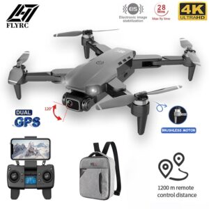 L900 PRO GPS Drone 4K HD Profissional Câmera Dupla Estabilização Aérea Motor Sem Escova Dobrável Quadcopter Helicóptero RC 1200M