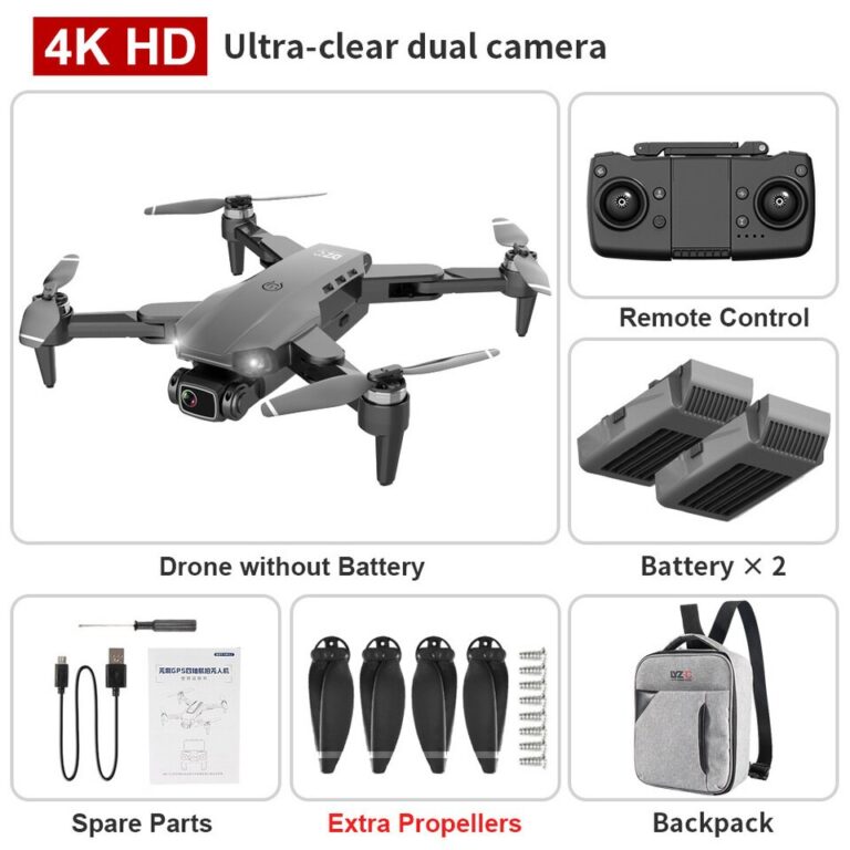 L900 PRO GPS Drone 4K HD Profissional Câmera Dupla Estabilização Aérea Motor Sem Escova Dobrável Quadcopter Helicóptero RC 1200M - Image 9