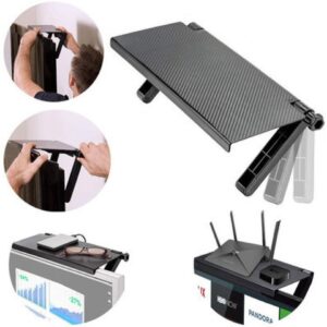 Rack Tv Monitor Organizador Tela Top Armazenamento Exibição Multifuncional Suporte Suporte para Office Home Modem Roteador Prateleira Rack Holder