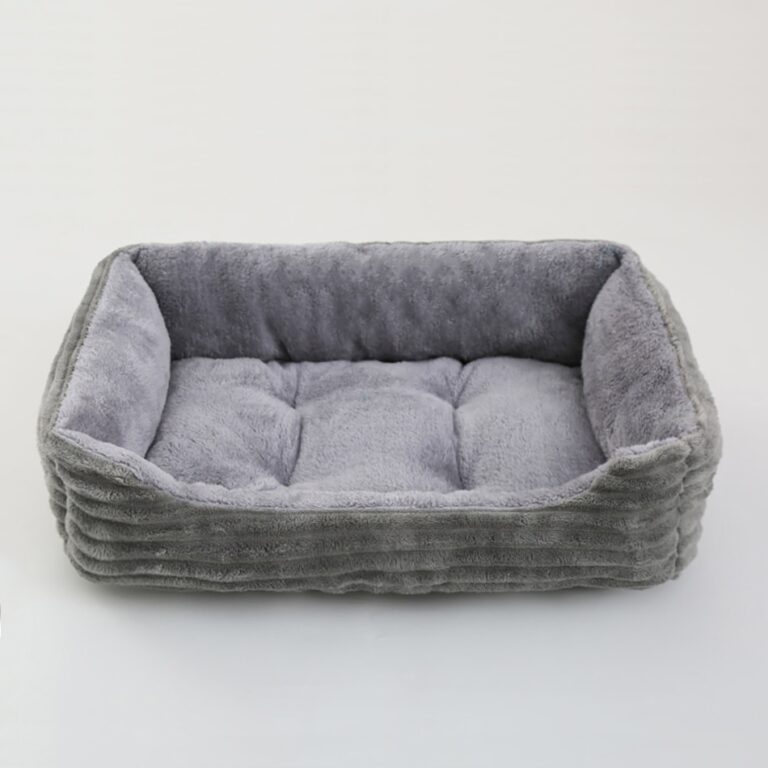 Cama para cachorro, gato, quadrada, de pelúcia, canil, médio, pequeno, sofá-cama, almofada para animais de estimação, calmante, cama para cães, casa, suprimentos para animais de estimação, acessórios