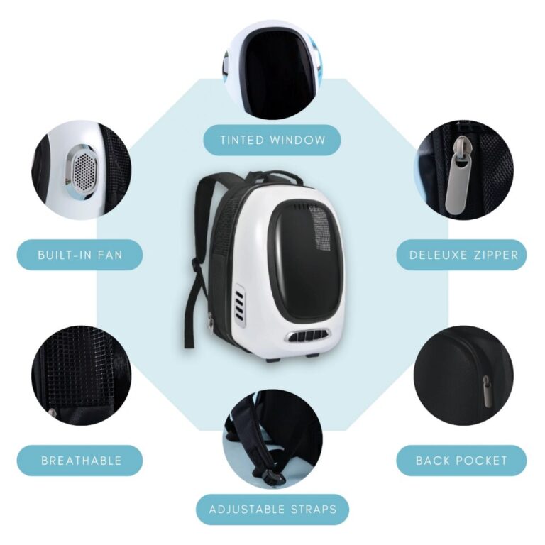 Mochila inteligente para animais de estimação para gatos, cães pequenos e filhotes de até 7.700 quilos, controle de temperatura inteligente, habilitado para aplicativo - Image 3