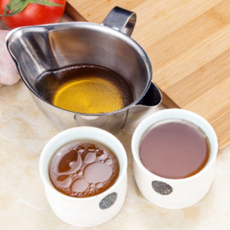 304 Aço Inoxidável Gravy Oil Sopa Separador de Gordura Lubrificador Filtro Coador Tigela Utensílios de Cozinha - Image 3