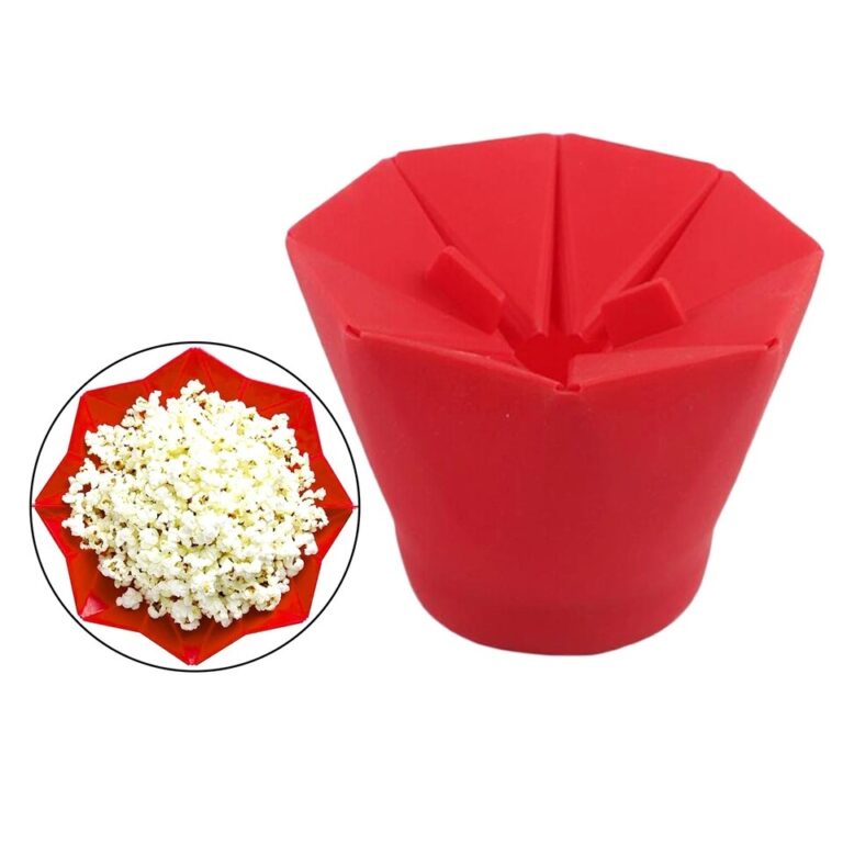 Microondas Silicone Pipoca Dobrável Vermelho Silicone Cozinha de Alta Qualidade Ferramentas Fáceis DIY Pipoca Balde Pipoca Fabricante Pipoca Microondas - Image 8