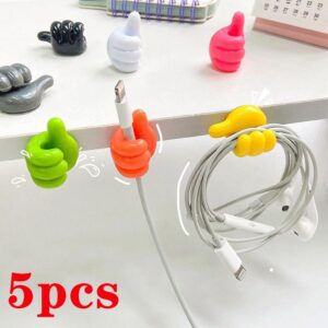 Multifuncional organizador de cabos suportes de clipes ganchos de polegar ganchos de parede de arame cabide suporte de cabo de armazenamento para fone de ouvido mouse carro casa