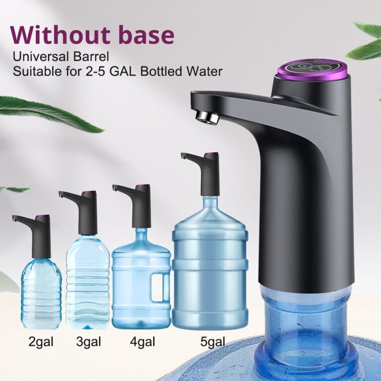Dispensador automático de água elétrico portátil bomba de garrafa botão de carga usb interruptor de controle extrator de bebida para cozinha home office - Image 2