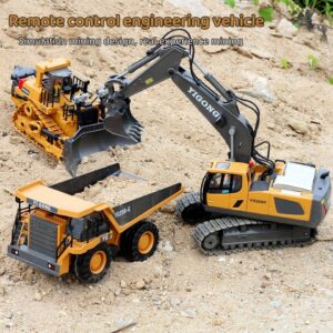 Brinquedos para crianças de carro rc, brinquedos de controle remoto para meninos, controle de rádio, escavadeira, caminhão basculante, carro elétrico, brinquedos para crianças, presente