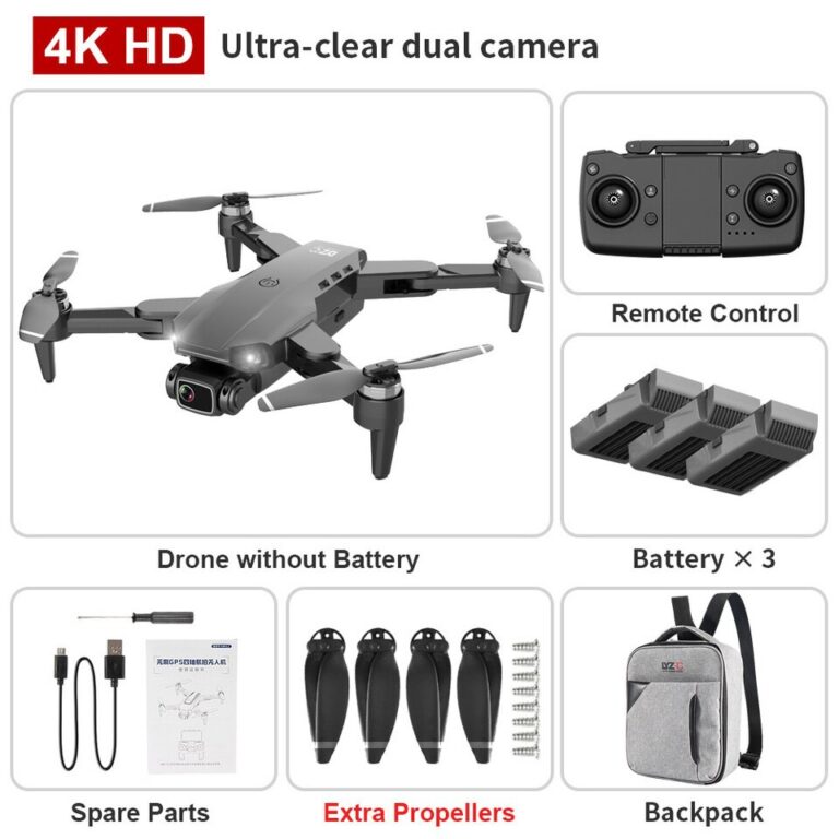 L900 PRO GPS Drone 4K HD Profissional Câmera Dupla Estabilização Aérea Motor Sem Escova Dobrável Quadcopter Helicóptero RC 1200M - Image 25
