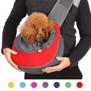 Bolsa de ombro única Oxford para cachorro de estimação S/L bolsa de ombro bolsa confortável bolsa de ombro de malha para viagem ao ar livre bolsa de ombro para cachorro