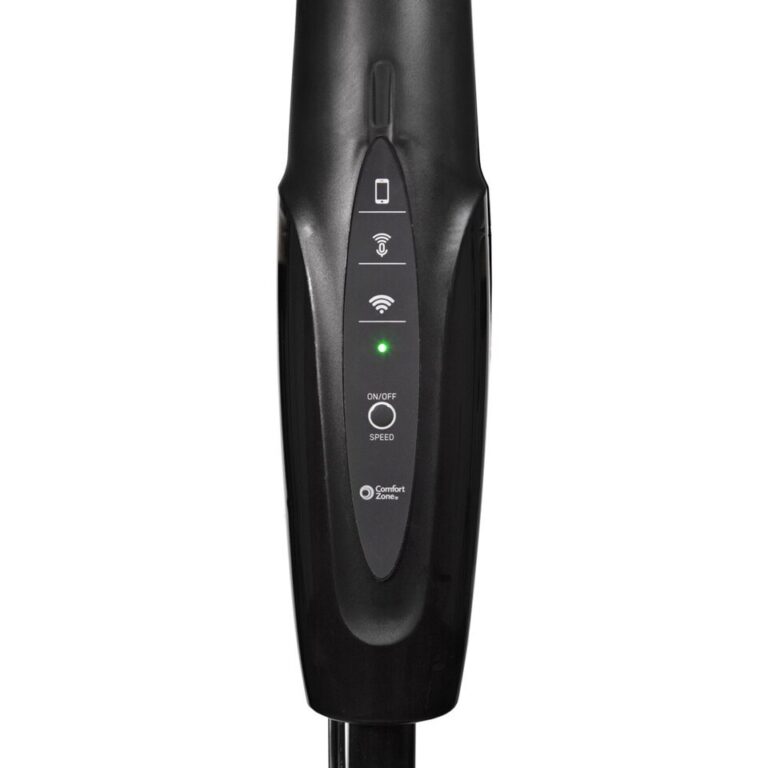 Ventilador de pedestal Smart WiFi em preto - Image 3