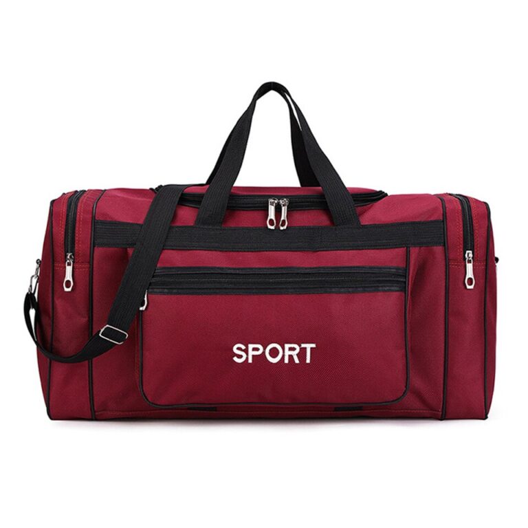 Bolsa esportiva Oxford Bolsa de treinamento fitness de grande capacidade à prova d'água com zíper multifuncional resistente ao desgaste para natação em viagens - Image 3