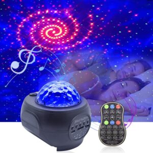 AVV romântico luz laser estrela projeção luz atmosfera luz bluetooth música USB chama estrela água padrão led luz noturna