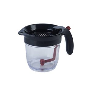 Separador de gordura Filtro de óleo de cozinha Separador de gordura de molho com fácil liberação inferior