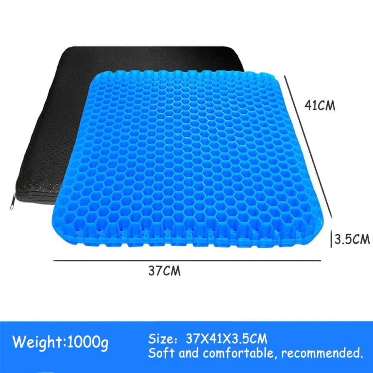 Gel refrescante almofada confortável dupla face favo de mel respirável fácil de limpar capa antiderrapante para cadeira de rodas de carro de escritório doméstico - Image 7