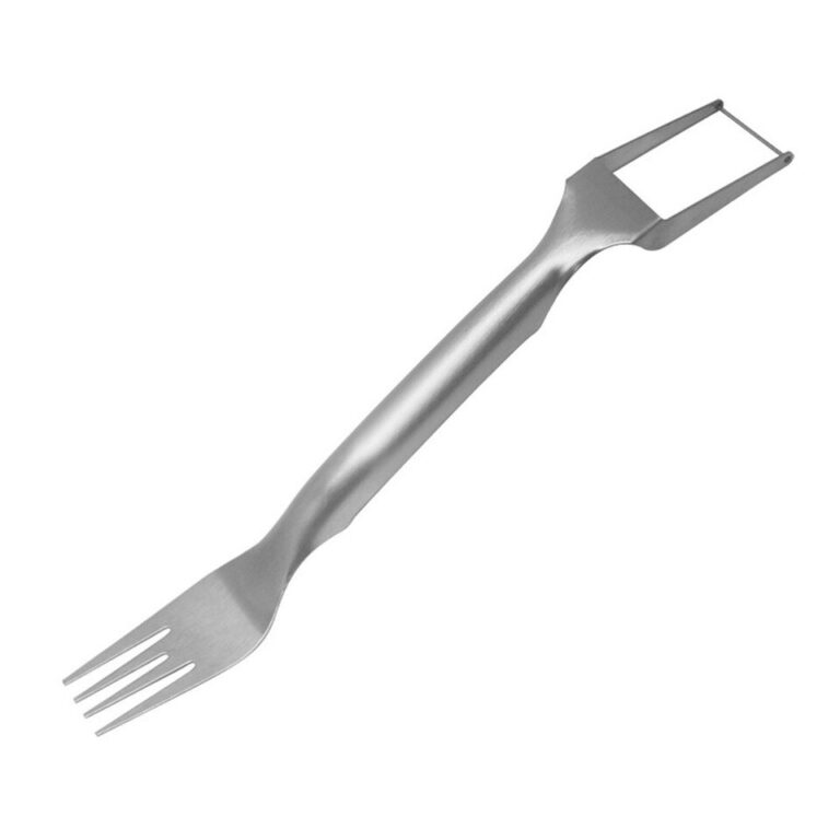 2 em 1 cortador de garfo de melancia em aço inoxidável cortador de frutas garfo de melão cubo ferramenta de corte utensílio de cozinha 1/2 pçs - Image 8