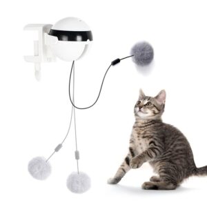 Brinquedo Elétrico Engraçado para Gatos, Bola de Elevação, Brinquedo Teaser para Gatos, Vibração Elétrica, Rotativo, Brinquedos para Gatos, Movimento Eletrônico, Brinquedos Interativos para Animais de Estimação