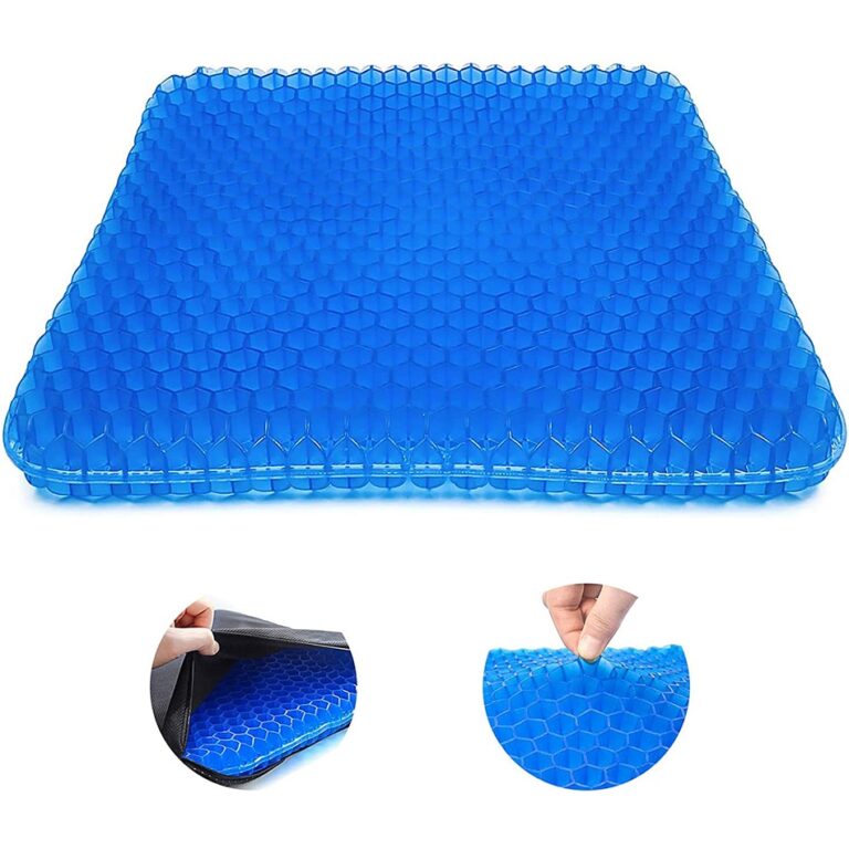 Gel refrescante almofada confortável dupla face favo de mel respirável fácil de limpar capa antiderrapante para cadeira de rodas de carro de escritório doméstico