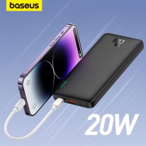 Baseus Airpow 20W Power Bank 10000mAh/20000mAh Powerbank de carga rápida para iPhone 14/13/12 Xiaomi bateria externa