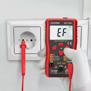 Multifuncional Digital Mini Multímetro Tester Auto Mmultimetro True Rms Tranistor 6000counts Medidor com NCV Data Hold Lanterna