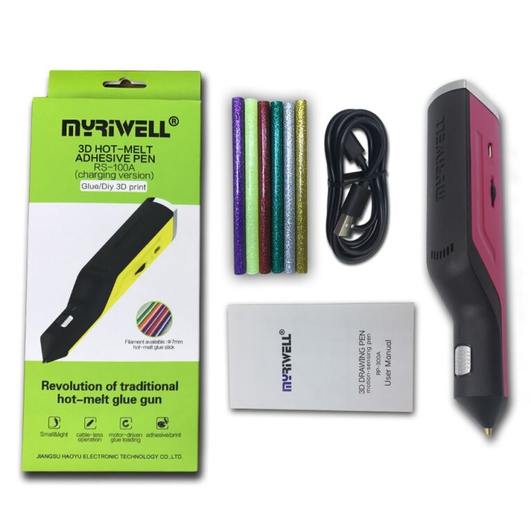 Caneta Myriwell Hot Melt Glue Gun 3D Doodler Magic 3D Impressed Pen USB Charging 6 Color Stick Stick Silk O melhor presente - Image 10