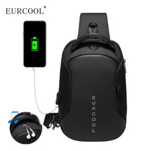 Multifunction Crossbody Chest Bag Men USB Charging Port Messengers Pack Waterproof Sling Shoulder Bags For Male Bolsas Masculina