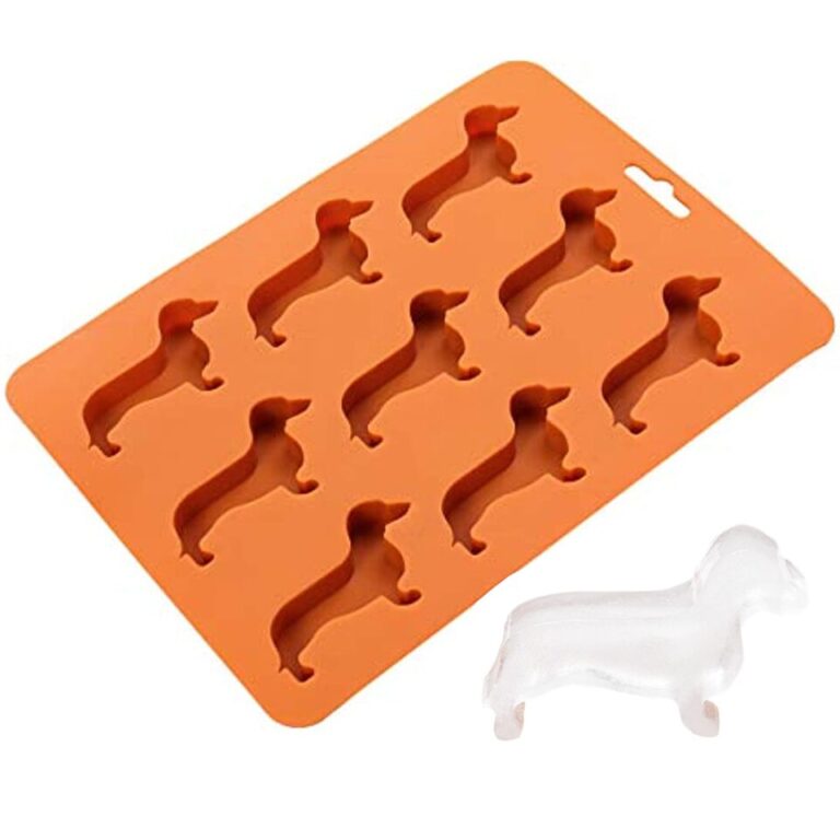 Bandeja para cubos de gelo para cães Dachshund Moldes para cubos de gelo de silicone Forma para biscoitos de geléia Forma de chocolate