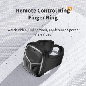 Anel de controle remoto inteligente sem fio bluetooth 5.3 mini controle remoto de ponta do dedo carregamento magnético 10m distância eficaz