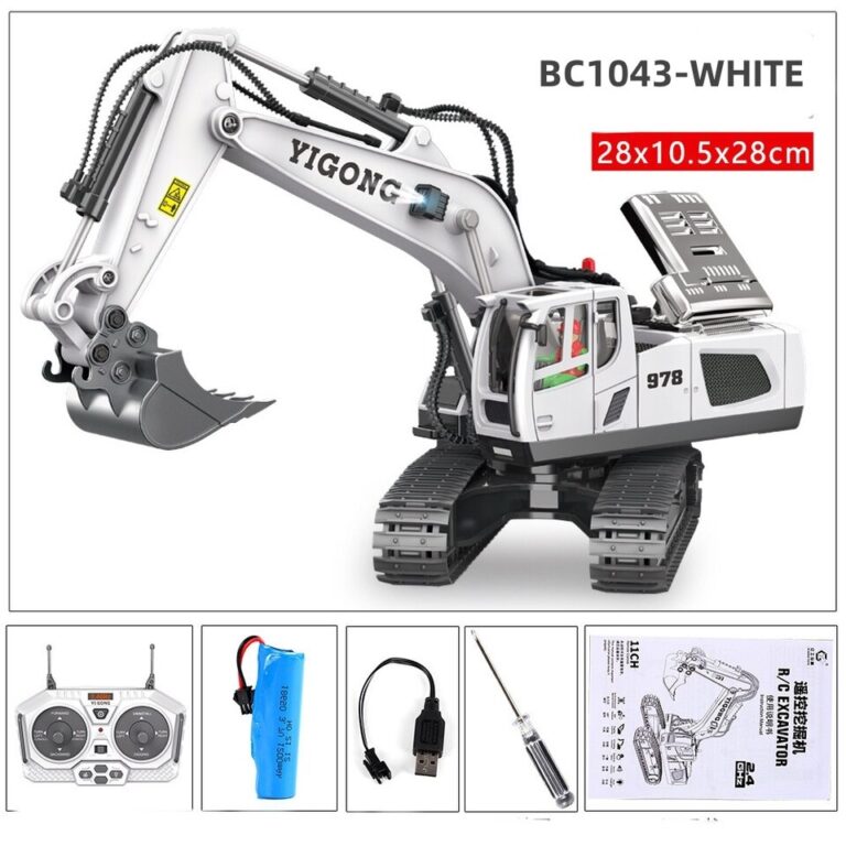 Brinquedos para crianças de carro rc, brinquedos de controle remoto para meninos, controle de rádio, escavadeira, caminhão basculante, carro elétrico, brinquedos para crianças, presente - Image 11