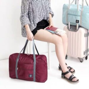 Bolsa Mala Dobrável Impermeavel  Para Viagem Organizador Armazenamento De Bagagem