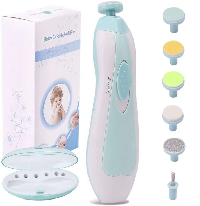 Conjunto de lixa de unha para bebê, aparador de unhas elétrico, com cortador de unhas, cuidados com as unhas dos pés, seguro para crianças pequenas - Image 3