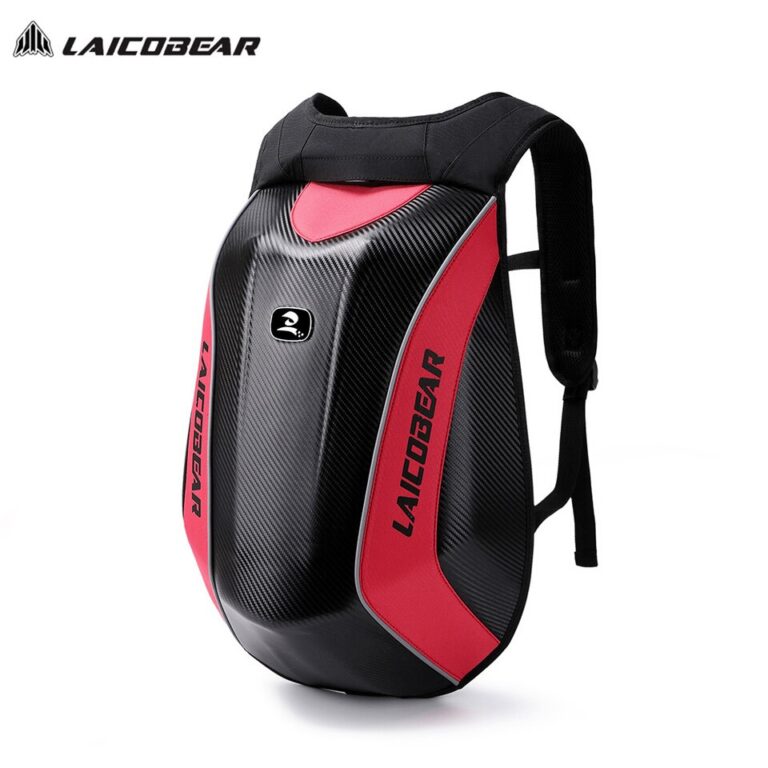 Mochila de carbono para motociclista, à prova d'água, para capacete, mochila expansível para moto Mach, acessórios para mala de motociclista - Image 2