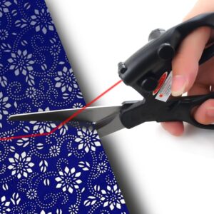 Tesoura de costura profissional guiada a laser Diy Laser de posicionamento infravermelho Tesoura de aço inoxidável para suprimentos de costura para bordado