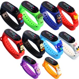 Moda Mickey Crianças Relógios Para Meninas Pulseira Eletrônica Esportes Touch LED Spiderman Boneca Relógio Infantil Relógio Feminino À Prova D' Água