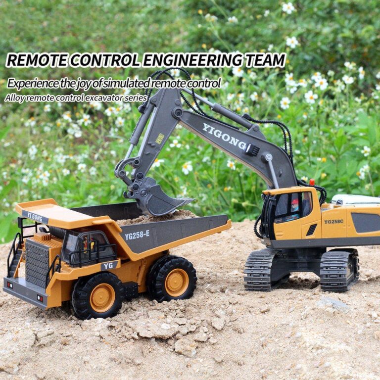Brinquedos para crianças de carro rc, brinquedos de controle remoto para meninos, controle de rádio, escavadeira, caminhão basculante, carro elétrico, brinquedos para crianças, presente - Image 3