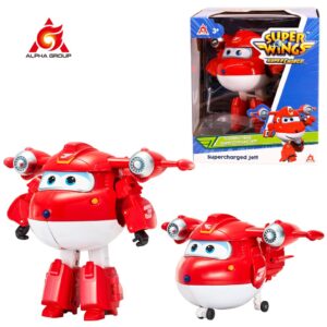 Super Wings 5 Polegadas Transforming Jett Dizzy Donnie Deformação Avião Robô Figuras de Ação Transformação Animação Brinquedos para Crianças