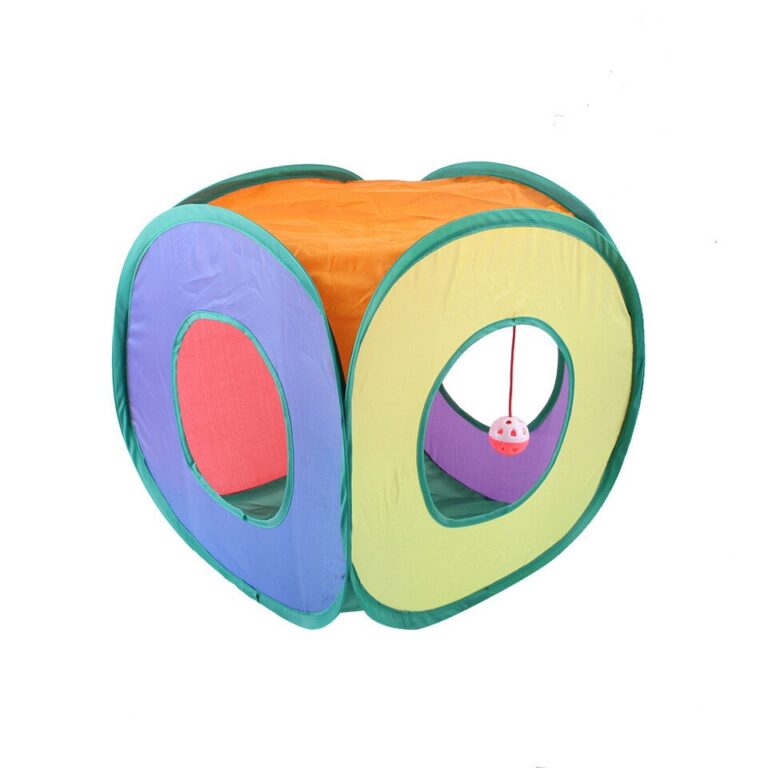 Pet Tunnel Toy Dobrável Cat Rainbow Três Canais Treinamento Brinquedos Interativos Pet Self Entertainment Brinquedos Engraçados Suprimentos para Gatos - Image 11