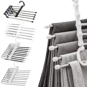 Calças dobráveis de armazenamento multifuncional cabide para calças cabide organizador roupas cabides economizar espaço guarda-roupa armários quarto