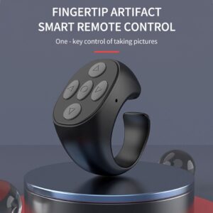 Artefato preguiçoso de selfie móvel sem fio compatível com bluetooth para tiktok controle remoto anel foto girando controladores de página