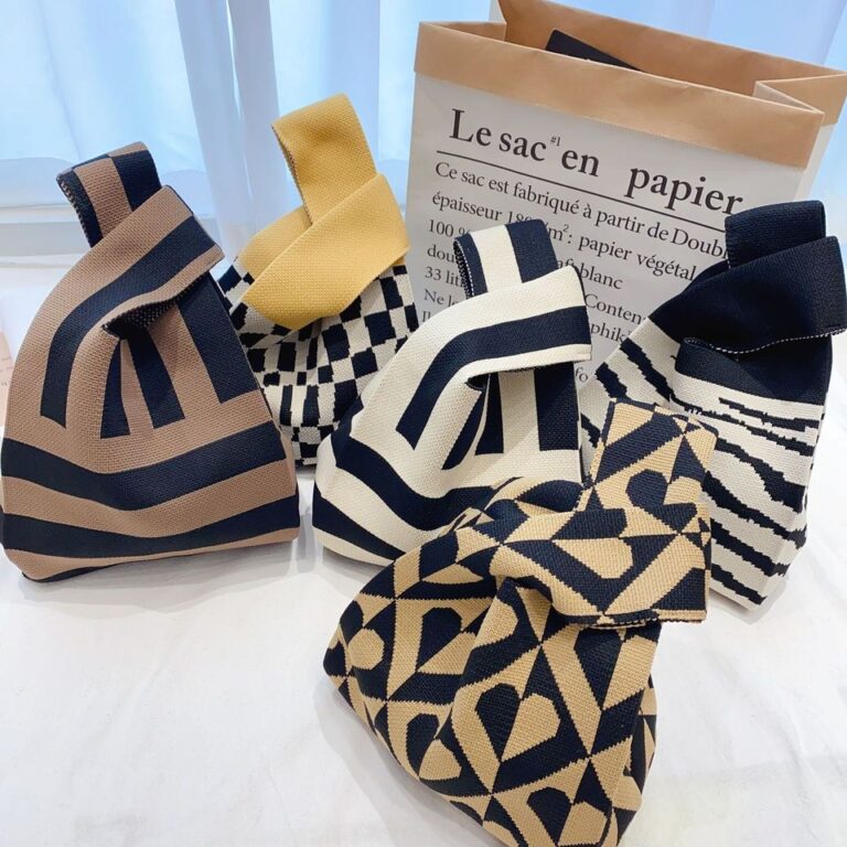 Malha feita à mão, bolsa feminina mini, bolsas de praia para mulheres 2023, bolsas para meninas, bolsas femininas, novas bolsas coloridas bolsa de pulso feminina - Image 43