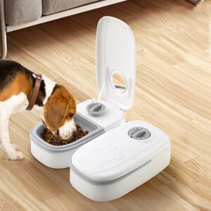Alimentador automático para cães de estimação, dispensador inteligente de comida para gatos, para alimentos úmidos e secos, tempo selado, mantenha o alimentador automático fresco para filhotes de gatos