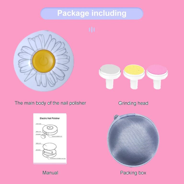 Aparador elétrico de unhas para bebês, polidor de unhas infantil, ferramenta de manicure infantil, tesoura, kit de higiene para bebês, cortador de unhas para recém-nascidos - Image 9
