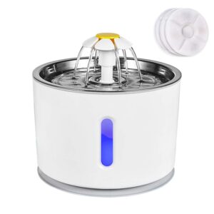 Fonte de água para gatos Tigela para beber para cães Filtro de carbono ativo Bebedouro automático para animais de estimação Dispensador elétrico Tigelas para gatos Bebedor alimentado por USB