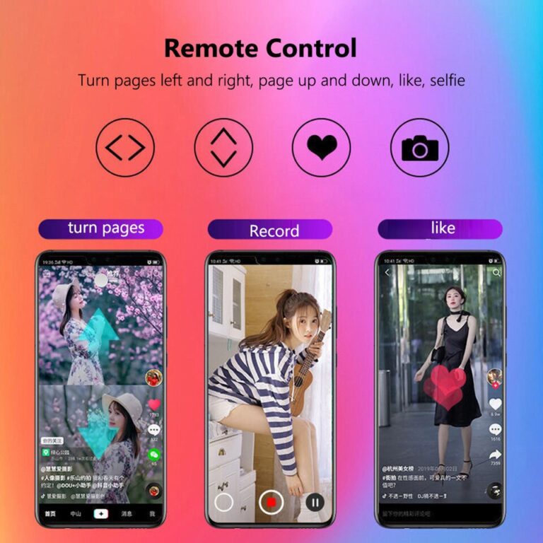 Anel sem fio bluetooth controle remoto telefone selfie controlador de vídeo dedo página turner navegar selfie obturador para android ios - Image 8