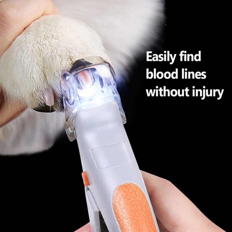 Cortador de unhas profissional para animais de estimação, tesoura, cão, gato, garra, cortador de unhas, tesoura, luz LED, aparador de unhas para animais, suprimentos para animais de estimação - Image 2