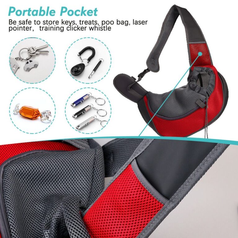 Bolsa de ombro única Oxford para cachorro de estimação S/L bolsa de ombro bolsa confortável bolsa de ombro de malha para viagem ao ar livre bolsa de ombro para cachorro - Image 16