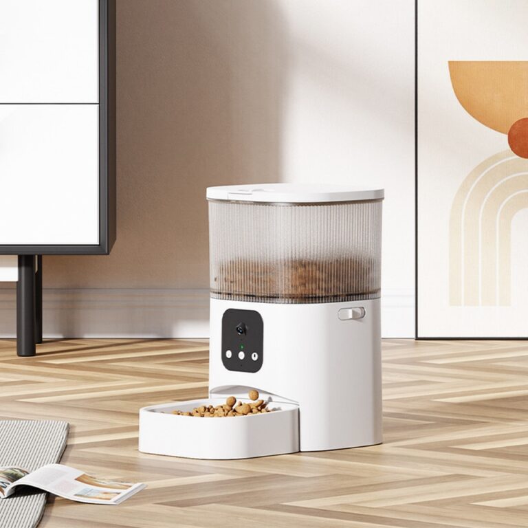 Alimentador automático para animais de estimação, máquina de alimentação inteligente, dispensador de comida para cães, com botão de câmera WiFi, temporização de voz, quantitativo, Slow Foodr - Image 5