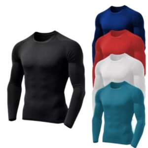 Ciclismo Térmica Proteção Solar T-Shirt Compression Second Skin UV Iced Fabric 50 + Várias Cores Atacado Unissex Masculino Fem