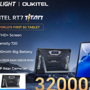[Estreia mundial] Oukitel RT7 TITAN 5G Tablet robusto 10,1 "FHD + 32000mAh 12GB + 256GB Android 13 Tablet 48MP + 20MP Tablets PC
