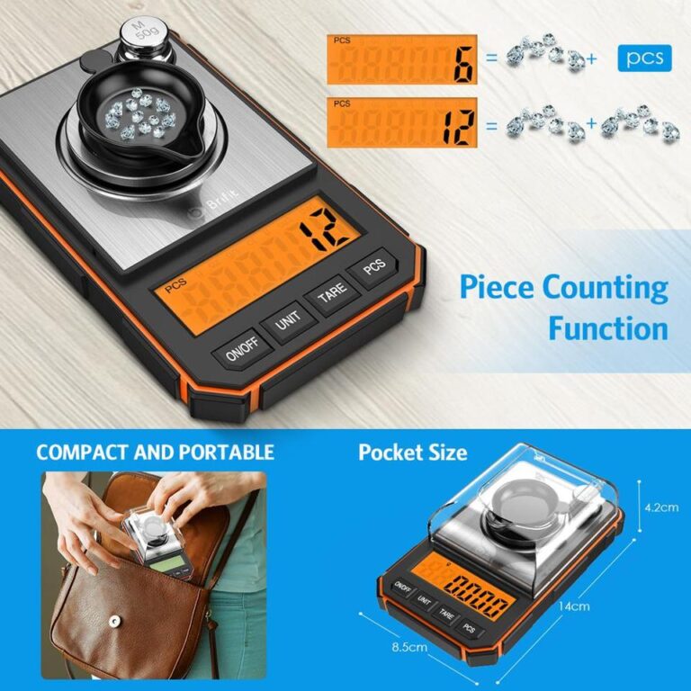0.001g Balança Digital Eletrônica Portátil Mini Balança de Precisão Profissional Balança de Bolso Miligrama 50g Pesos de Calibração - Image 10