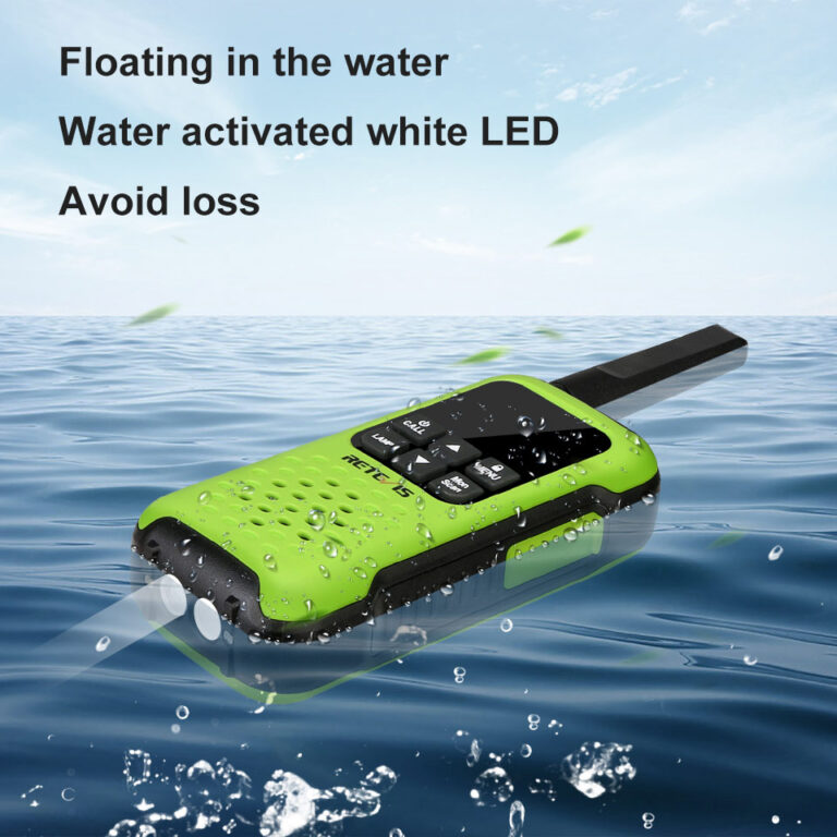 Retevis walkie talkie à prova d'água ip67 flutuante rádio bidirecional 2 peças incluídas pmr 446 bateria recarregável aa caiaque de pesca rt649p - Image 8